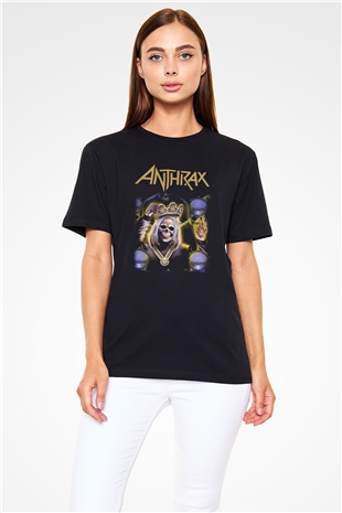 Anthrax Siyah Unisex Tişört T-Shirt - TişörtFabrikası