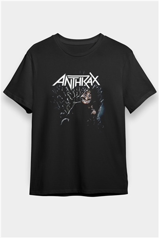 Anthrax Siyah Unisex Tişört T-Shirt - TişörtFabrikası