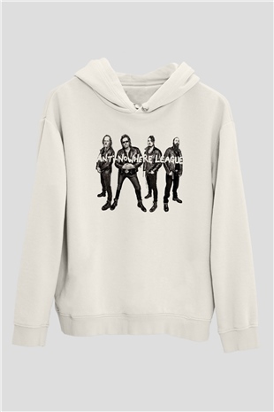 Anti-Nowhere League Beyaz Unisex Kapüşonlu Sweatshirt