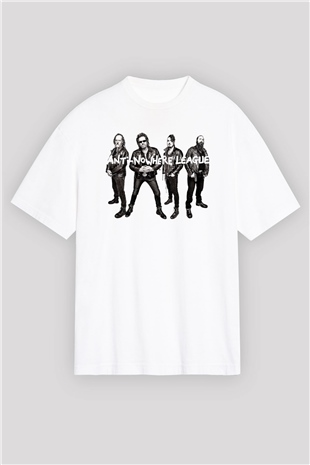 Anti-Nowhere League Beyaz Oversize Tişört Oversize T-shirt - TişörtFabrikası