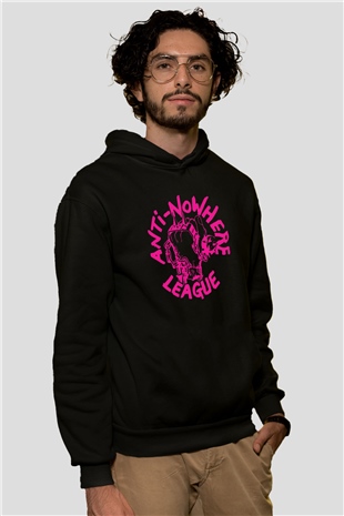 Anti-Nowhere League Siyah Unisex Hoodie