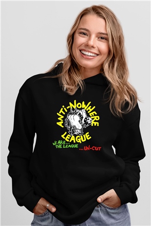 Anti-Nowhere League Siyah Unisex Hoodie