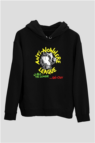 Anti-Nowhere League Siyah Unisex Hoodie