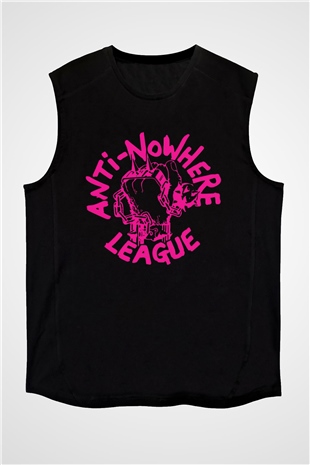 Anti-Nowhere League Siyah Unisex Kolsuz Tişört