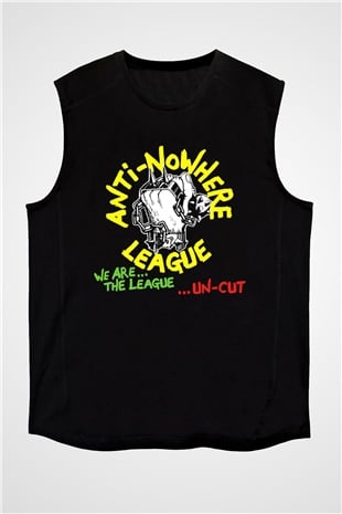 Anti-Nowhere League Siyah Unisex Kolsuz Tişört