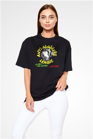 Anti-Nowhere League Siyah Unisex Oversize Tişört T-Shirt