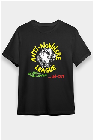 Anti-Nowhere League Siyah Unisex Tişört T-Shirt - TişörtFabrikası