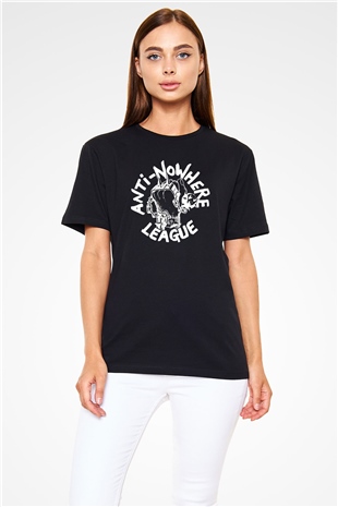Anti-Nowhere League Siyah Unisex Tişört T-Shirt - TişörtFabrikası