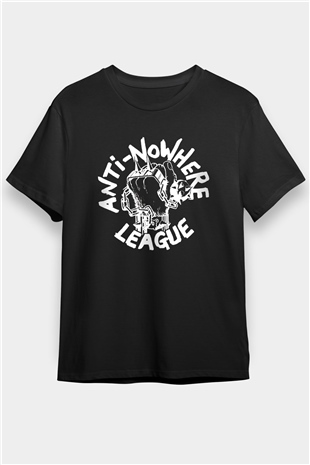 Anti-Nowhere League Siyah Unisex Tişört T-Shirt - TişörtFabrikası