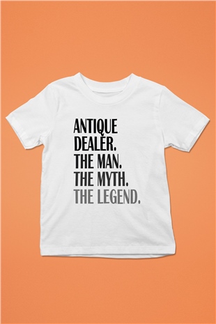 Antika satıcısı Beyaz Unisex Çocuk Tişört