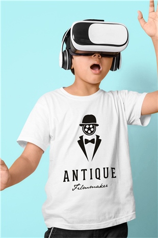 Antika satıcısı Beyaz Unisex Çocuk Tişört