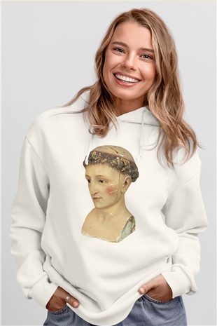 Antika satıcısı Beyaz Unisex Hoodie