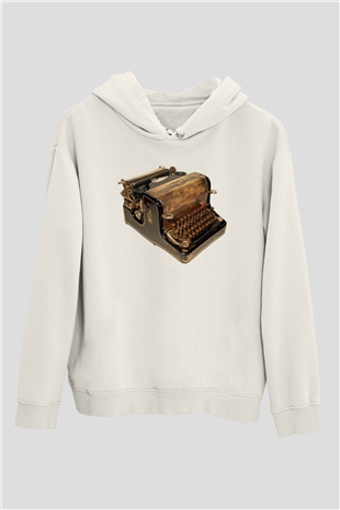Antika satıcısı Beyaz Unisex Hoodie