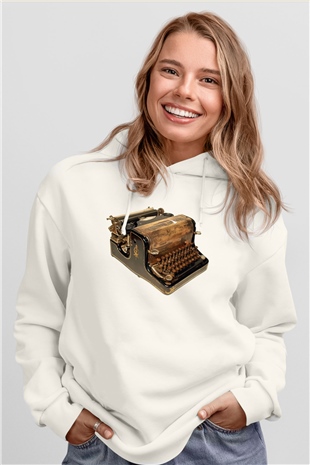 Antika satıcısı Beyaz Unisex Hoodie