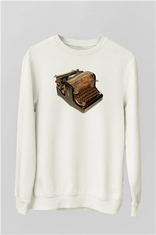 Antika satıcısı Beyaz Unisex Sweatshirt