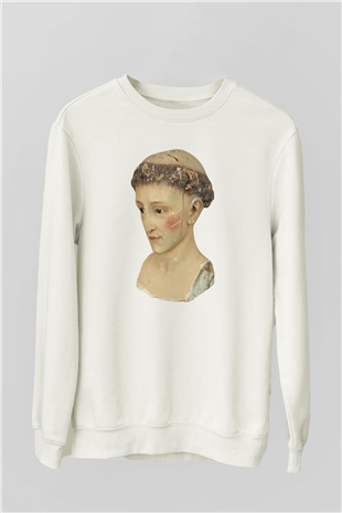 Antika satıcısı Beyaz Unisex Sweatshirt