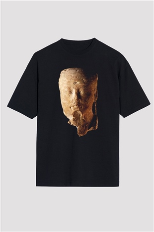 Antika satıcısı Siyah Unisex Oversize Tişört T-Shirt