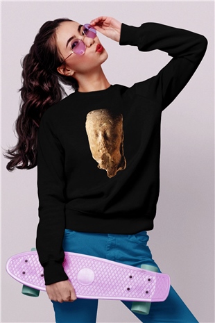 Antika satıcısı Siyah Unisex Sweatshirt