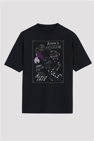Antika satıcısı Siyah Oversize Tişört Oversize T-shirt - TişörtFabrikası
