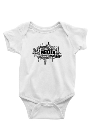 Antropolog Baskılı Beyaz Unisex Bebek Body - Zıbın