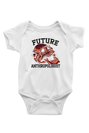 Antropolog Beyaz Bebek Body - Zıbın