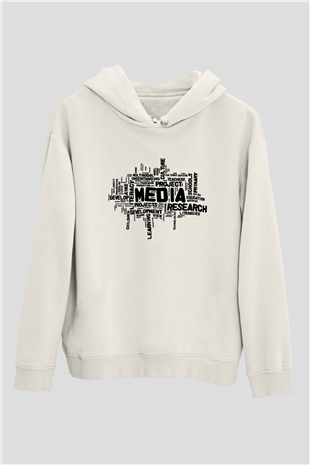 Antropolog Beyaz Unisex Hoodie