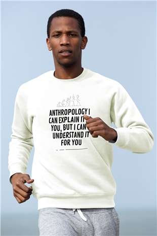 Antropolog Beyaz Unisex Sweatshirt