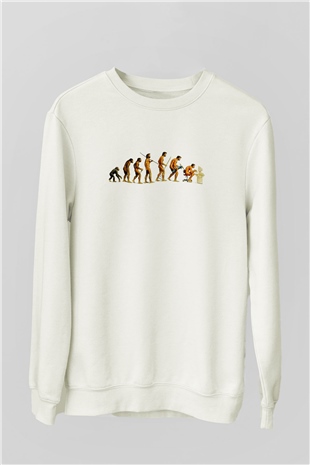 Antropolog Beyaz Unisex Sweatshirt