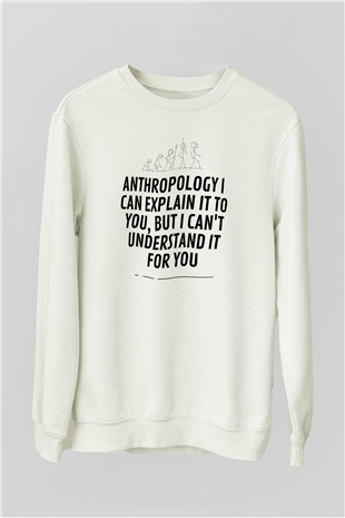 Antropolog Beyaz Unisex Sweatshirt