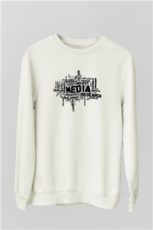 Antropolog Beyaz Unisex Sweatshirt