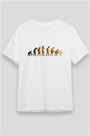 Antropolog Beyaz Unisex Tişört T-Shirt - TişörtFabrikası