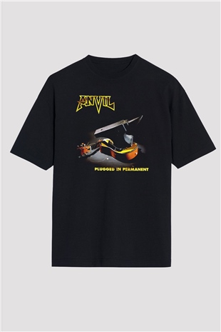 Anvil Siyah Oversize Tişört Oversize T-shirt - TişörtFabrikası