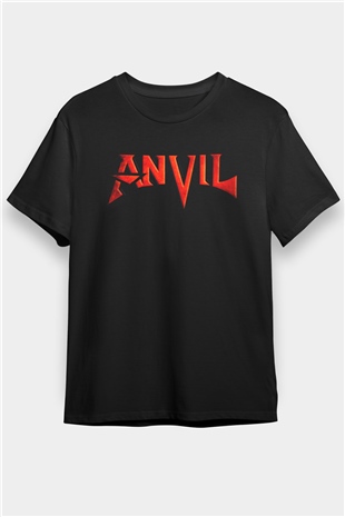 Anvil Siyah Unisex Tişört T-Shirt - TişörtFabrikası