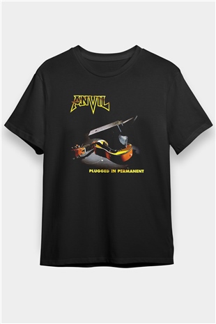 Anvil Siyah Unisex Tişört T-Shirt - TişörtFabrikası