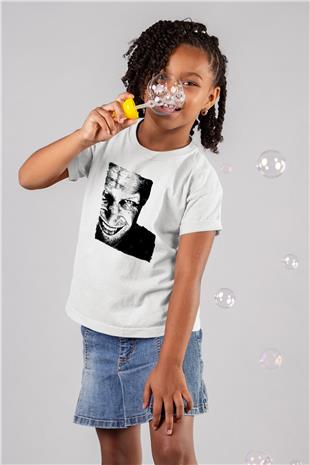 Aphex Twin Baskılı Beyaz Unisex Beyaz Çocuk Tişört - Tshirt