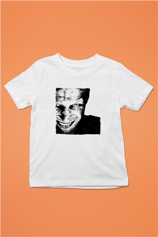 Aphex Twin Baskılı Beyaz Unisex Beyaz Çocuk Tişört - Tshirt