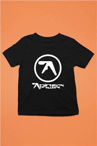 Aphex Twin Baskılı Unisex Siyah Çocuk Tişört - Tshirt