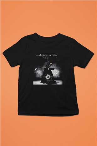 Apocalyptica Baskılı Siyah Unisex Çocuk Tişört