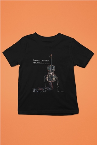 Apocalyptica Baskılı Siyah Unisex Çocuk Tişört