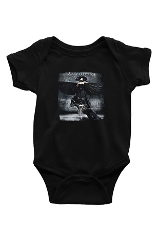 Apocalyptica Baskılı Unisex Siyah Bebek Body - Zıbın