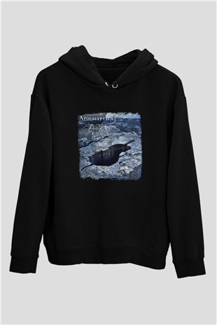 Apocalyptica Baskılı Unisex Siyah Hoodie