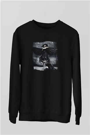 Apocalyptica Baskılı Unisex Siyah Sweatshirt