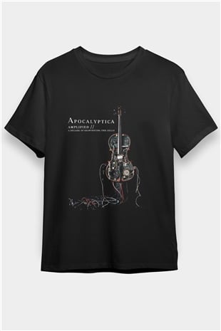 Apocalyptica Baskılı Unisex Siyah Tişört