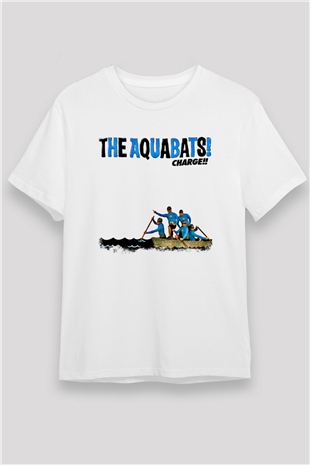 Aquabats Baskılı Unisex Beyaz Tişört