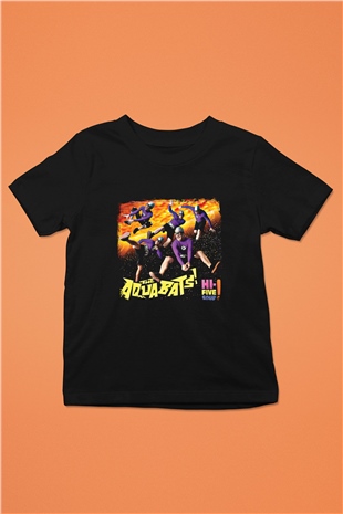 Aquabats Baskılı Unisex Siyah Çocuk Tişört