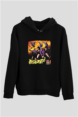 Aquabats Baskılı Unisex Siyah Hoodie