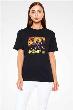 Aquabats Baskılı Unisex Siyah Tişört