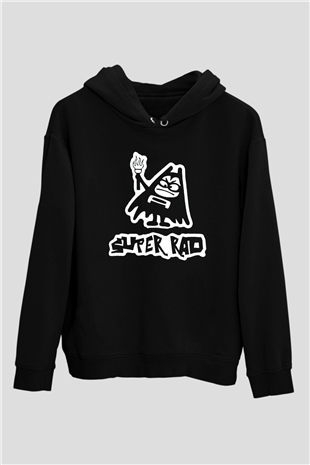 Aquabats Siyah Unisex Kapüşonlu Sweatshirt