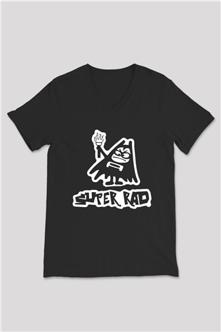 Aquabats Siyah Unisex V Yaka Tişört