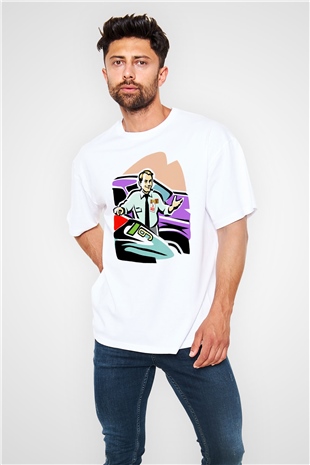 Araba satıcısı Beyaz Oversize Tişört Oversize T-shirt - TişörtFabrikası